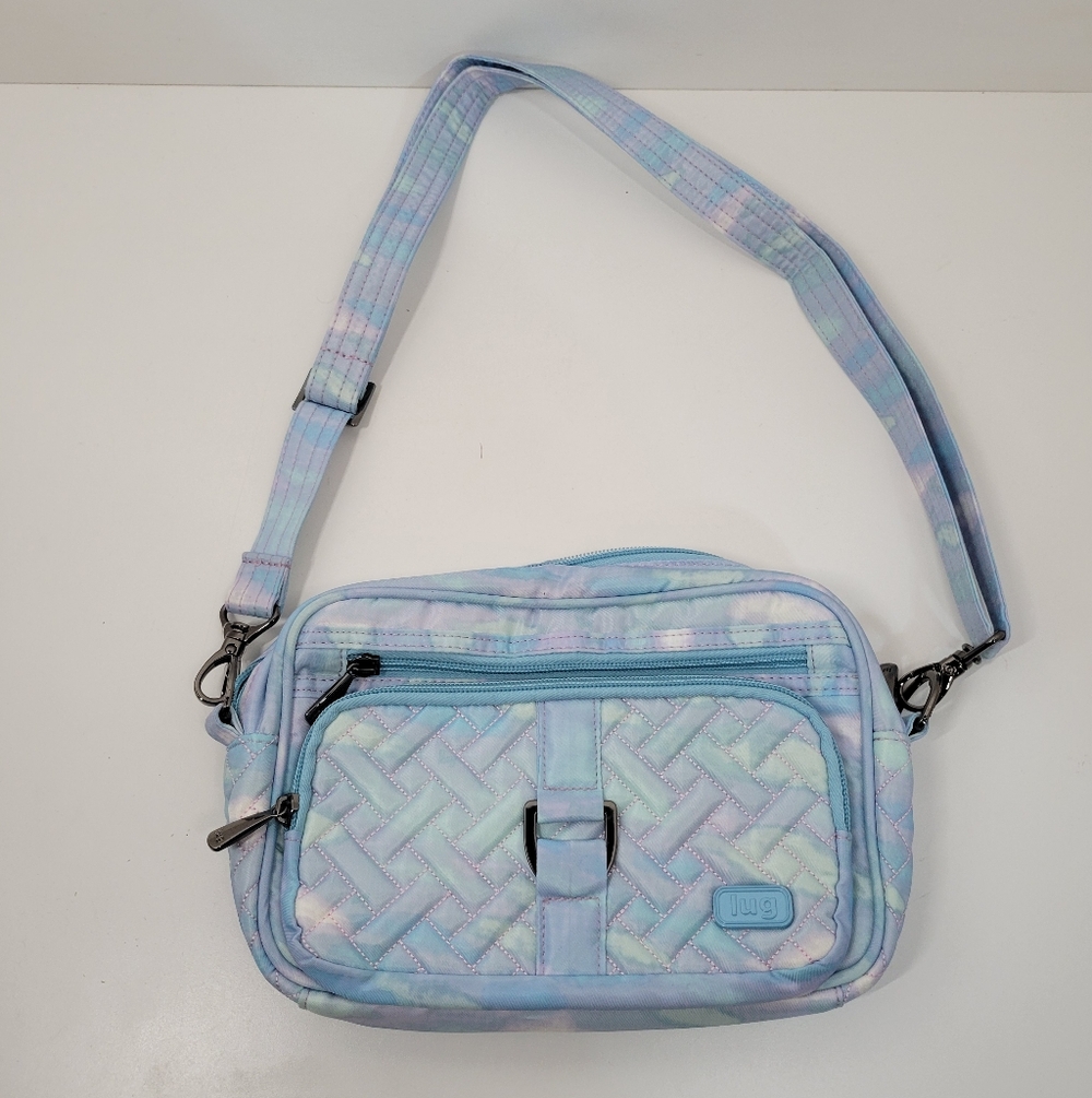 Lug Carousel Blue Mystic Seaglass Convertible Crossbody Belt Bag Purse